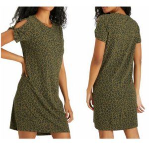 Sanctuary So Twisted T-Shirt Dress Camo Leo ~ Size XS ~ NEW!